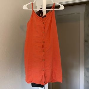 orange cotton on dress
